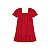 Vestido Menina Decote Quadrado Em Malha Texturizada Carinhoso - VERMELHO REF116244 - Imagem 1