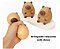 Squishy Capivara - Brinquedo - Squishy Capivara Alivio De Apertar - Macio Infantil - Marrom-claro - Imagem 2