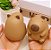 Squishy Capivara - Brinquedo - Squishy Capivara Alivio De Apertar - Macio Infantil - Marrom-claro - Imagem 3