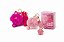 Lip Gloss Urso Rosa + Lips Chaveiro Pompom Com Chocoalho - Love Rain - Cute Rabbit - Imagem 2