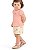 Conjunto feminino Infantil Salmão\Off Colorittá Ref - 71123 - Imagem 1