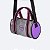 Bolsa Feminina Tweenie/Pampili Redonda com Glitter FurtaCor Preta e Roxa REF580169 - Imagem 2