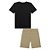 Conjunto de Camiseta em Meia Malha e Bermuda em Molevisco - Ref 74965 - LucBoo - Imagem 2