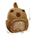 Mochila Bolsa Capivara Pelúcia Infantil - Com Broches - Imagem 3