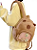 Mochila Bolsa Capivara Pelúcia Infantil - Com Broches - Imagem 1