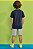 Conjunto Masculino Infantil de Camiseta em Malha Flamê e Bermuda LucBoo -Azul/Cinza REF52594 - Imagem 4