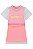 Conjunto Infantil de Vestido com Blusa Boxy Over em Tela Kukie -Rosa Neon REF61293 - Imagem 1