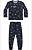 Pijama Infantil Masculino Camiseta Manga Longa e Calça Com Punho Azul - Brilha no Escuro - Elian - Ref 12116 - Imagem 2