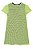 Vestido Juvenil em Cotton e Sobreposição Over em Tela VicVicky -Verde Neon/Preto REF60456 - Imagem 2