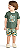 Conjunto Elian Infantil Masculino Camiseta MC e Short Moletinho Estampado - Elian - REf 221557 - Imagem 1