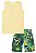Conjunto Masculino Infantil Regata e Bermuda em Tactel LucBoo -Amarelo/Estampado REF60460 - Imagem 2