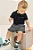 Conjunto de Body Polo em Ribana 1x1 e Bermuda em Molecotton Diagonal - Ref 77785 - Johnny Fox - Imagem 1