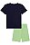 Conjunto de Camiseta em Meia Malha e Bermuda em Moletom sem Pelúcia  Johnny Fox REF69789 - Imagem 2