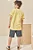Conjunto de Camiseta em Piquet com Elastano e Bermuda em Malha Bicolor Amarelo - Ref 77345 - LucBoo - Imagem 2