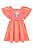 Vestido Infantil Midi em Meia Malha com Recortes Laterais Kukie -Laranja RE61426 - Imagem 1