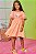 Vestido Infantil Midi em Meia Malha com Recortes Laterais Kukie -Laranja RE61426 - Imagem 3