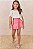 Short Saia em Sarja Onix com Elastano Rosa - Ref 74313 - Infanti - Imagem 1