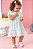Vestido Infantil e Tapa Fralda em Tecido Enrugado Infanti -Verde Agua REF60530 - Imagem 3