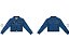 Jaqueta Jeans Infantil Menina Glitter - Colorittá - Jeans Azul - Ref 75359 - Imagem 2