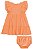 Vestido Infantil e Tapa Fralda em Tecido Enrugado Infanti -Laranja REF60530 - Imagem 1