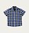 Camisa Masculina Infantil Xadrez em Tricoline Malwee -Azul/Preto REF103789 - Imagem 1