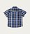 Camisa Masculina Infantil Xadrez em Tricoline Malwee -Azul/Preto REF103789 - Imagem 2