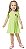 Vestido Infatil Manga Curta em Canelado de Viscose Malwee -Verde REF101484 - Imagem 2