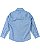 Camisa Masculina Infantil Manga Longa em Tecido Maquinetado Carinhoso -Branco/Azul REF99725 - Imagem 2
