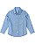 Camisa Masculina Infantil Manga Longa em Tecido Maquinetado Carinhoso -Branco/Azul REF99725 - Imagem 1