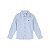 Camisa Masculina Infantil Manga Longa em Tecido Maquinetado Carinhoso -Branco/Azul REF99725 - Imagem 6