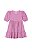 Vestido Infantil Manga Bufante em Algodão Carinhoso -Pink/Lilas REF100829 - Imagem 2