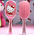 Escova Infantil De Cabelo - Acessório Hello Kitty e Labubu - Sanrio Rosa - Imagem 1