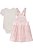 Conjunto de Body em Cotton e Salopete em Sarja Stretch com Elastano e Tule Ref 75175 Infanti - Imagem 2