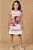 Vestido em Fly Tech Listrado Branco\Rosa - Ref 79223 - Kukiê - Imagem 1