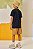 Conjunto de Camiseta em Meia Malha e Bermuda em Cotton Jeans com Elastano - Ref 77665 LucBoo - Imagem 2