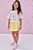 Short Saia em Sarja Ônix com Elastano Amarelo - Ref 77010 - Kukiê - Imagem 1