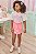 Conjunto de Blusa em Cotton Off com Short Saia Rosa em Viscose Linho - Ref 75028 - Infanti - Imagem 3