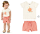 Conjunto Curto Bebê Menina Frutinhas - Off Salmão - Elian - Ref 211596 - Imagem 2