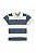 Camiseta Masculina Infantil Gola Polo Listrada Branca e Vermelha - Elian - Ref 241472 - Imagem 2