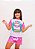 Pijama Feminino Infantil MC Colora - Lhama Rosa - Imagem 1