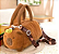Mini Bolsa Bag Capivara Infantil Pelúcia - Com Alça - Imagem 3