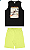 Conjunto Masculino Infantil Regata Azul Estampada e Short MOletinho Neon - Elian - Ref 241373 - Imagem 1