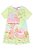 Vestido Feminino Infantil Verde Neon Meia Malha Ref - 75329 - Kukie - Imagem 2