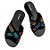 Mini Melissa M-Lover Slide Infantil Preta Holográfica  - Ref 35968 - Imagem 3