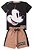 Conjunto Infantil Masculino Bermuda Moletinho e Camiseta Mickey - - Imagem 1