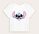 Camiseta Cropped Infantil Stitch - Disney - Imagem 1