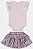 Conjunto Feminino Infantil Body Em Suedine e Saia Em Tule Rosa - Ref 45539 - Up Baby - Imagem 2