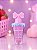 Gloss Labial Brilho Batom - com Glitter - Gosto de Morango na Boca - Maquiagem - Imagem 4