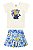 Conjunto Feminino Infantil Blusa Flores e Saia Com Short Estampado - Elian - Ref 232377 - Imagem 3