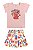 Conjunto Feminino Infantil Blusa Flores e Saia Com Short Estampado - Elian - Ref 232377 - Imagem 2